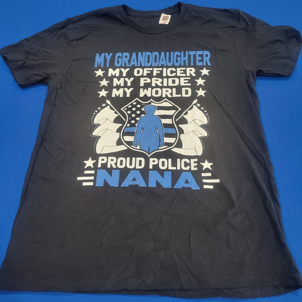 NWOT Proud Police Nana Graphic Tee / Size Medium